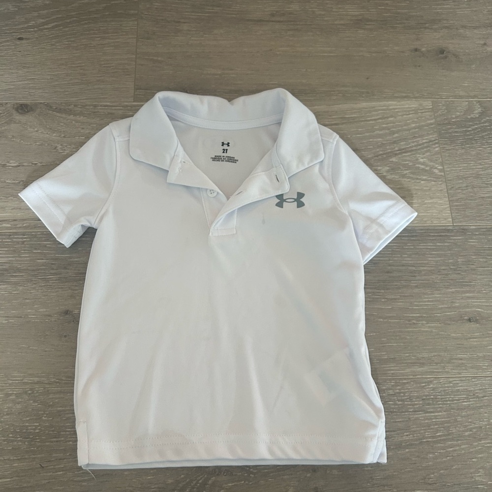 Under Armour Kids White Polo Shirt